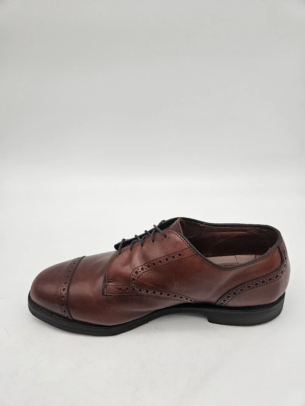 Allen Edmonds Benton Brown Leather Cap Toe Oxford Comfort Orthotics Size 11